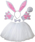 Girls 6-Piece White Bunny Costume