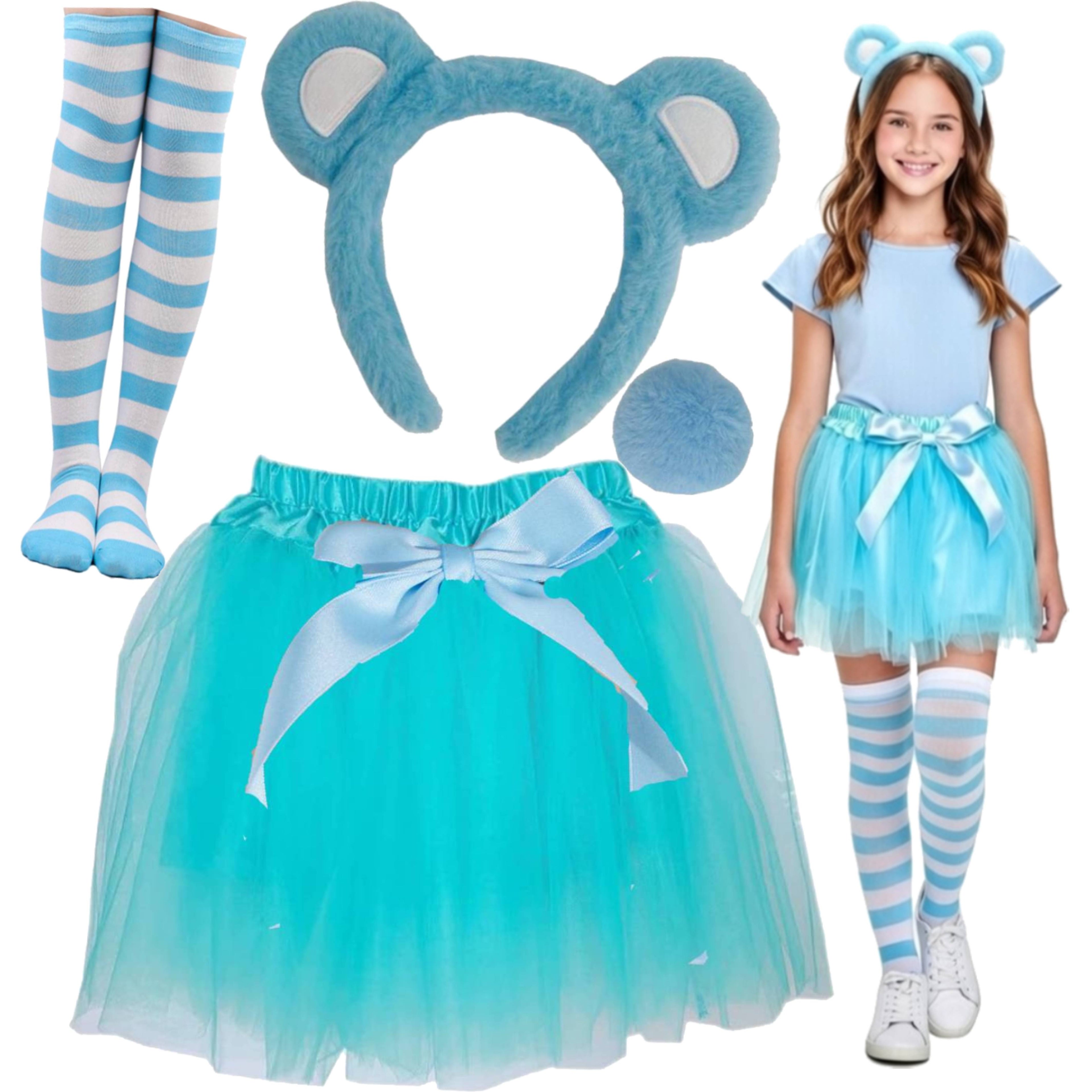 Women Bear Costume 5-Piece Set (6 Colors Available)