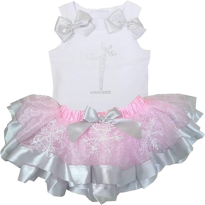 1st Tank Top and Tutu Skirt 2-Piece Birthday Outfit