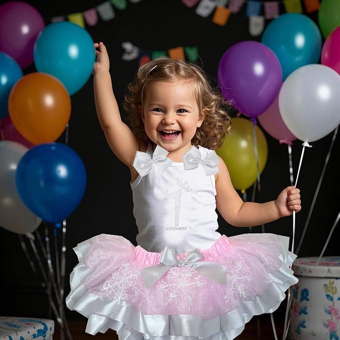 1st Tank Top and Tutu Skirt 2-Piece Birthday Outfit