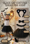 Kids Black Cat Costume