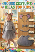Girls Gray Mouse Costume