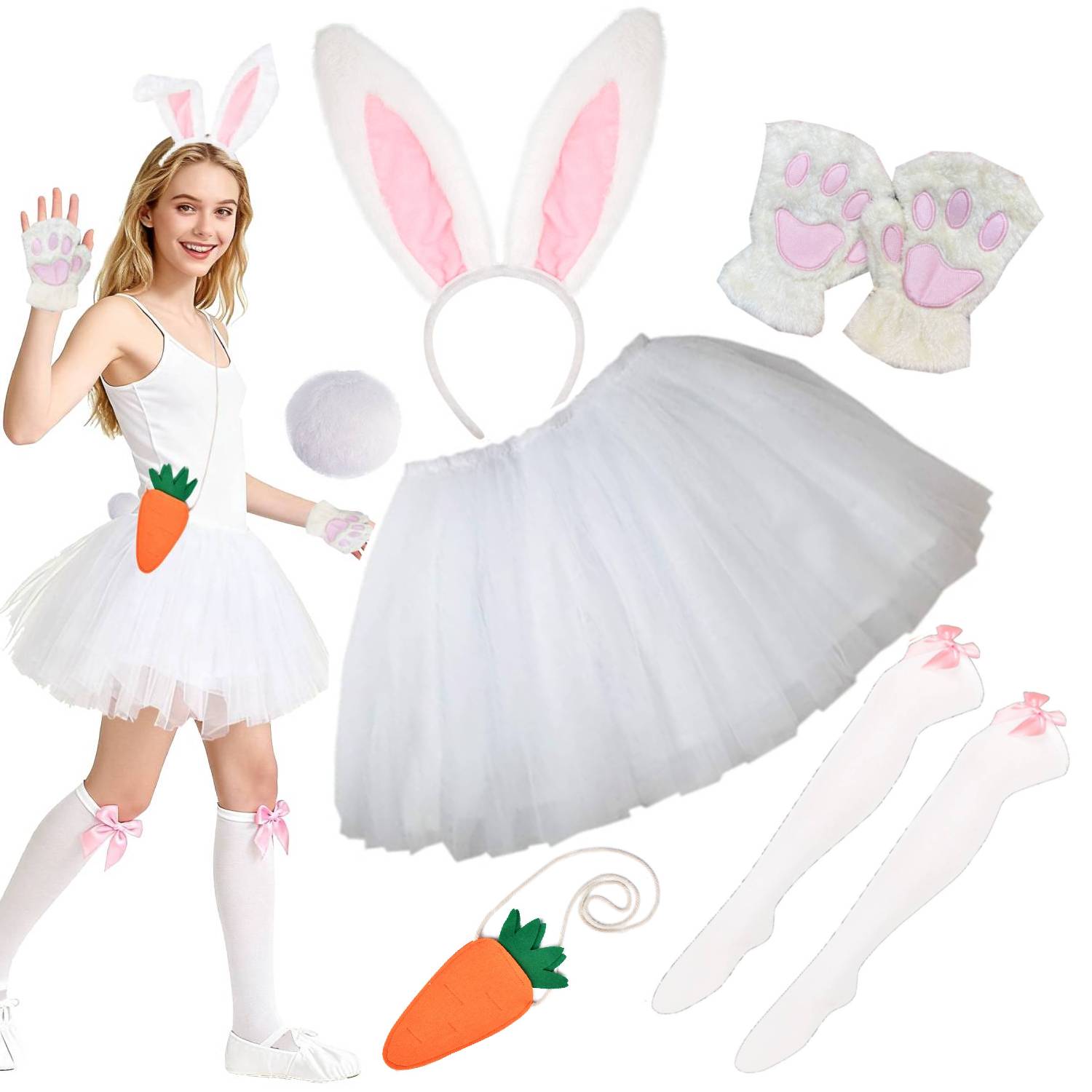 Women Bunny Costume (2 Colors Available)